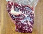 Premium steak and hamburger beef box grass-fed grain-finished Nebraska beef ribeye NY strip filet ground beef