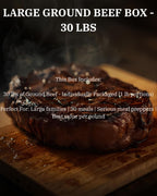 Bulk ground beef grass-fed grain-finished Nebraska